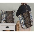 thumbnail image 5 of Soimoi Brown Heavy Canvas Fabric Grandiflora Roses Floral Print Fabric by the Yard 58 Inch Wide, 5 of 5