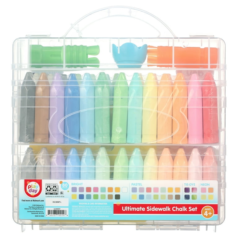 Amazon.com: Play Day Sidewalk Chalk 20 Pieces (4 Pack