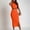 Orange, variant on jicehd Back to School Dress Women Casual Sleeveless Summer Two Piece Outfits Crop Top and Draped Ruched Maxi Skirt Set Solid Suiting