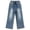 Light Blue-2763, variant on KIDSCOOL SPACE Toddler & Big Girls Jeans, 18M-13T Simple Desgin Ribbed Waist Stretch Denim Pants,White,18-24 Months
