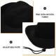 thumbnail image 3 of Sombrero de Vaquero de Fieltro Sombrero de Vaquero de Fieltro Gorra de Vaquera de Fiesta con Correa Ajustable para el Cuello, 3 of 5