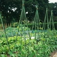 thumbnail image 3 of 25 Pack Garden Stakes Metal Plastic Coated Plant Cage Supports Climbing for ,Trees,Cucumber,Fences,Beans,40cm, 3 of 10