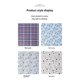 thumbnail image 5 of Blue Wrapping Paper,10 Sheet Tie Hat Gentlemen Theme Gift Wrap Father Grandfather Birthday Holiday Christmas Thanksgiving Party DIY Crafts Gift Packing, 5 of 5
