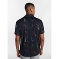 thumbnail image 3 of Birdie Bound Halloween Spooky Skeleton Print Golf Polo Shirt, Men's Sizes S-4XLT, 3 of 5