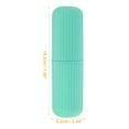 thumbnail image 2 of Portable Toothbrush Organizer Cases Traveling Toothbrush Holders Case Plastic Green 7.60"x2.44"x2.24", 2 of 7