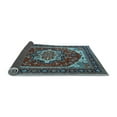 thumbnail image 2 of Ahgly Company Indoor Square Oriental Light Blue Industrial Area Rugs, 4' Square, 2 of 4
