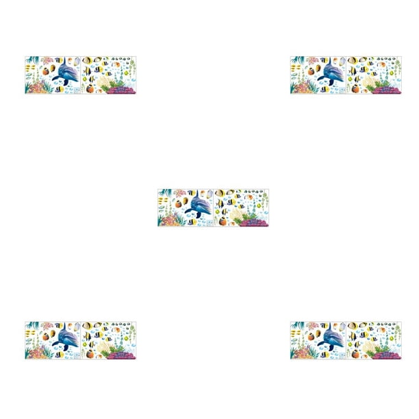Bewildely Wall Sticker Cartoon Decorative Room Stair Reusable Removable Glass PVC Art Window Decoration Craft Wallpaper Decal Type2 NO2