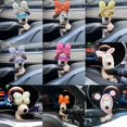 thumbnail image 2 of Plush Car Decoration Pig Soft High-Quality Material Dashboard Windshield Ornament, 2 of 8