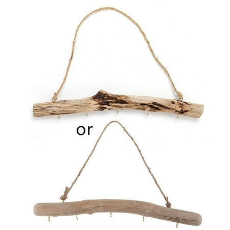 

Vintage Driftwood Storage Hanging Rack for Key Jewelry Door Hook Household Wall