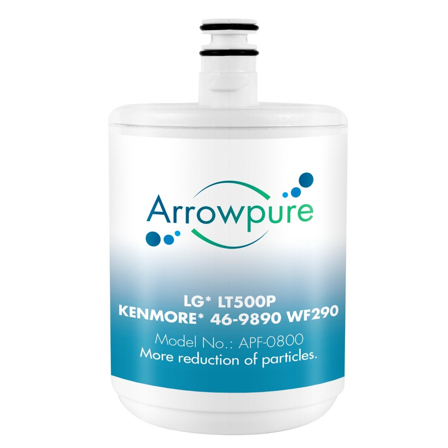 5 Pack Refrigerator Water Filter Replacement by Arrowpure | Certified According to NSF 42&372 | Compatible with LG LT500P, 5231JA2002A, ADQ72910907, ADQ72910901, Kenmore 9890, 46-9890, 46989 - image 2 of 4