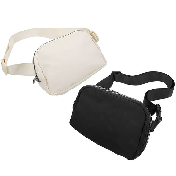 SWETRACE 2Pcs Black Running Chest Pack for Cycling and Gym Workouts with Adjustable Strap 8.06X5.50X1.18in