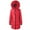 Red, variant on Women's Plus Size Winter Coat Loose Thick Hooded Long Down Jacket