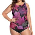 thumbnail image 4 of Women's Swimming Vest Women's Tankini Tops Swimming Vest for Women Soft and Smooth Suitable for Summer Beach Swimming Pool Parties XXL Beautiful Maple Leaves, 4 of 7