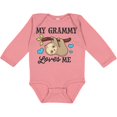 thumbnail image 3 of Inktastic My Grammy Loves Me with Sloth and Hearts Boys or Girls Long Sleeve Baby Bodysuit, 3 of 5