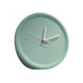 thumbnail image 4 of Reloj de pared de esquina interior, reloj decorativo, minimalista, creativo, redondo, arte de pared Verde menta, 4 of 8