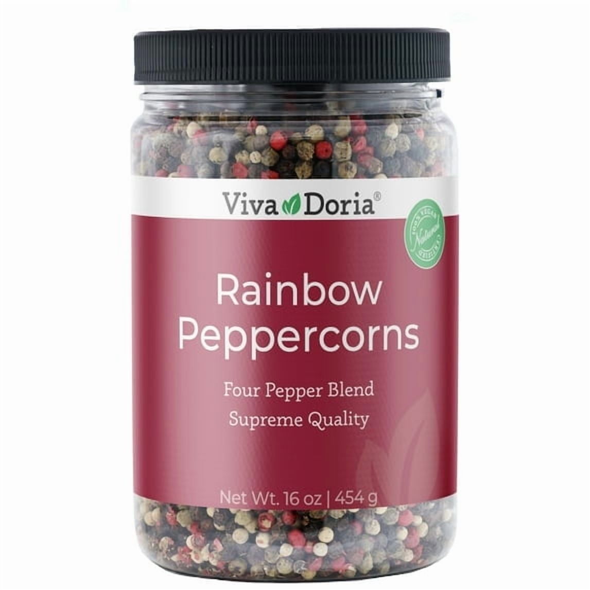 OliveNation Whole Rainbow Peppercorn Mix - 16 Oz Blend Of Black, Green, Pink, White, Jamaican, Tellicherry, Szechuan