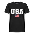 thumbnail image 3 of Joau Mens Big & Tall USA American Flag Shirts Short Sleeve Crew Neck 4th of July Patriotic Graphic T-Shirts Independence Day Tee Tops, 3 of 3
