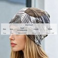 thumbnail image 3 of QSAWXQZ Women's Printed Head Wrap Turban Feather Print Soft Stretch Sleep Cap Outdoor Bandana Free Size, 3 of 5