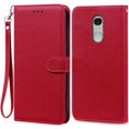 thumbnail image 1 of For Xiaomi Redmi Note 4 Case Note 4X Leather Flip Case For Xiaomi Redmi Note 4 Global Wallet for Xiaomi Redmi Note 4X Phone Case Dark Red -Strap For Redmi Note 4, 1 of 6