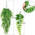 thumbnail image 3 of Husfou 4 Pack Artificial Hanging Plants Boston Fern, Faux Greenery Vines for Wedding Party Home Decor, 3 of 8