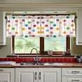 thumbnail image 3 of Yayeee Kitchen Curtains Tier Set of 2 Light Filtering 57"x24" Over Sink Window Panels, Polka Dot, 3 of 7