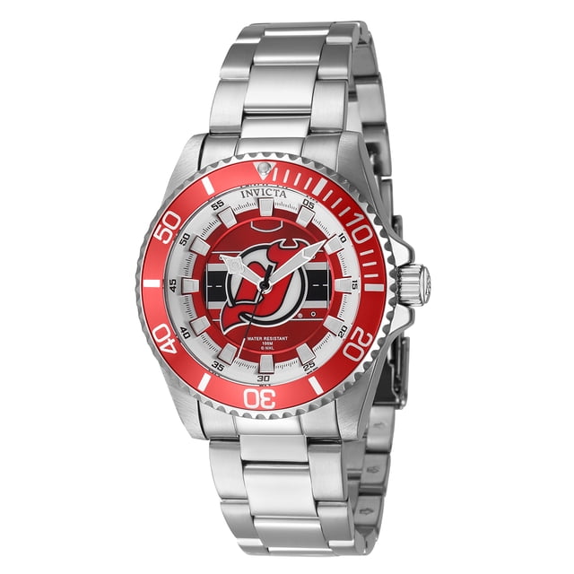 Reloj Invicta NHL New Jersey Devils para mujer, funda de 38 mm