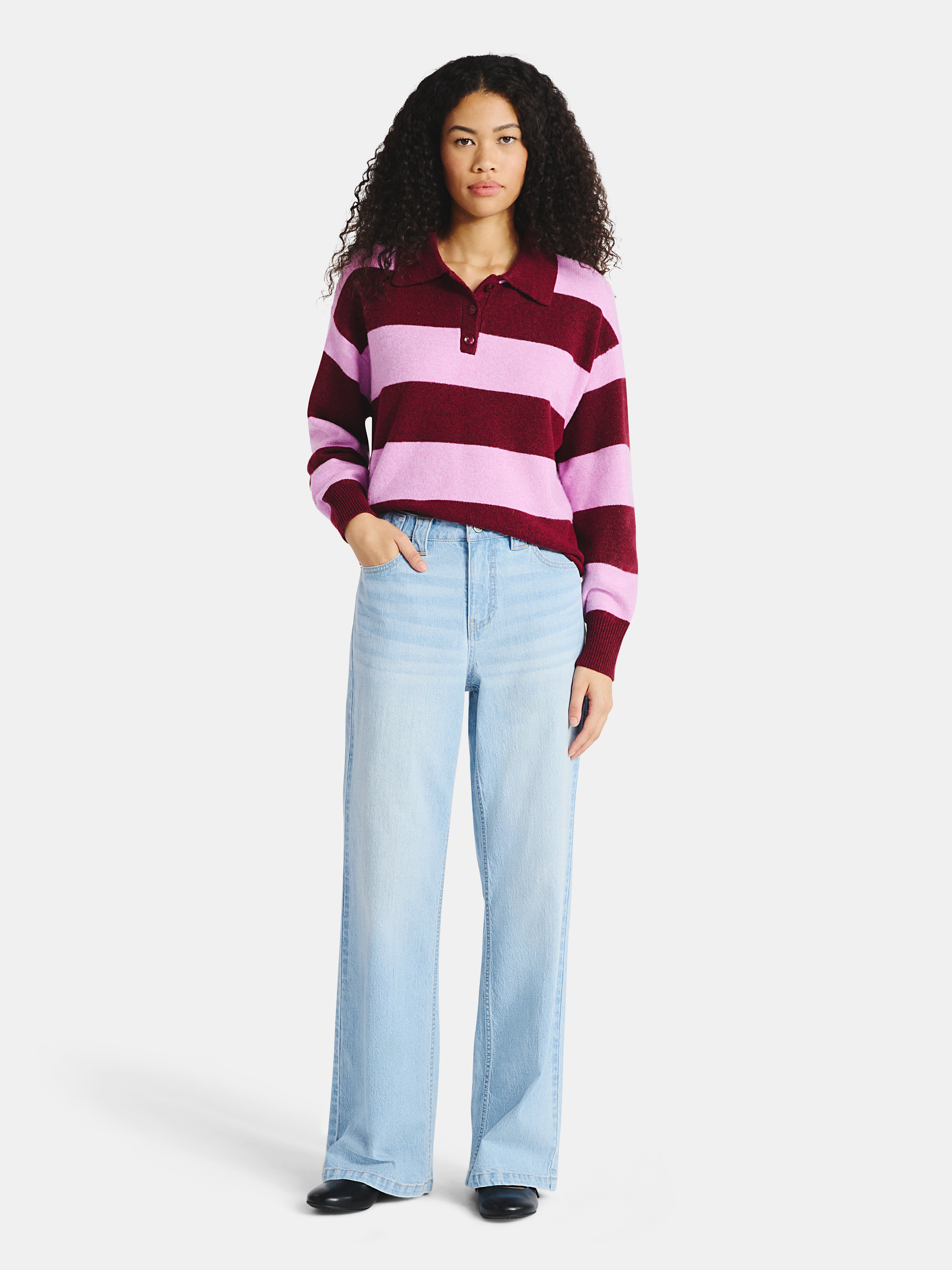 No Boundaries Baggy Carpenter Wide Leg Jeans, 32” Inseam, Women’s Sizes 00-20