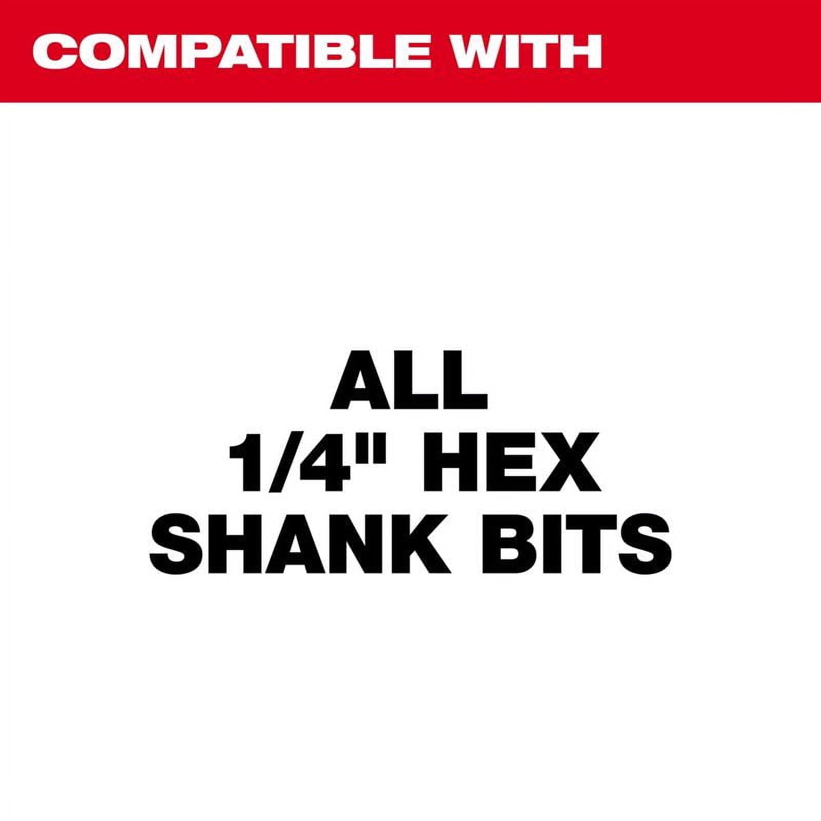Milwaukee 48-28-1020 Drill Bit Extension, 1/4 In Shank, Hex Shank - View #2
