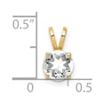 thumbnail image 3 of 14K Yellow Gold Charm Pendant Cubic Zirconia CZ Round 11 mm 7, 3 of 3