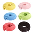 thumbnail image 4 of BRIGHTFUFU 1 rollo de 5 m de tira de seguridad para bebés, protector de mesa, protector de esquinas, parachoques anticolisión, amarillo, 4 of 7