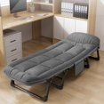 thumbnail image 3 of Cama plegable para el almuerzo en casa, artefacto reclinable individual para oficina, cama de acompañante portátil simple para hospital, cama para siesta en marcha, 3 of 4