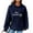 Dark Blue, variant on Women's Hoodies Oversized Sweatshirt Funny Print Sweater Long Sleeve Loose Cute Pullover Top Trendy Clothes