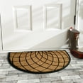 thumbnail image 3 of Calloway Mills 153642436 24 x 36 in. Olympia Semicircle Doormat, Natural & Black, 3 of 3