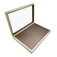 thumbnail image 1 of lionlar Rings Organizer Tray Drawer Insert Rings Holder for Home Jewelry Show Brown, 1 of 9