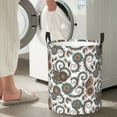 thumbnail image 5 of ZICANCN Laundry Basket Organizer, Muted Ethnic Swirl Petals Collapsible Hamper for Bathroom Bedroom Laundry Room, Medium Size, 5 of 7