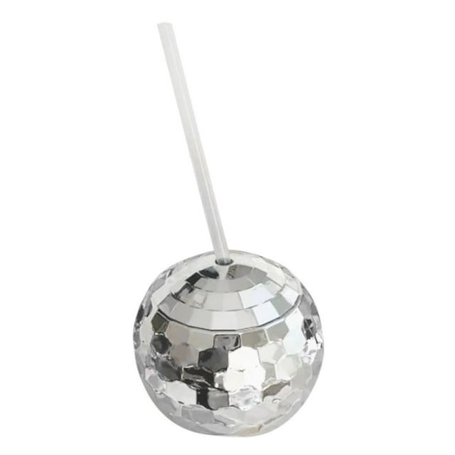 Gobelet de Fête avec Paille Transparente pour Mariage