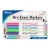 BAZIC Dry Erase Marker Bright Color Fine Tip Whiteboard Markers (4/Pack), 1-Pack