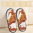 thumbnail image 2 of Fotbe Vintage Cowboy On A Bronco Horse Pantuflas Peludas para Mujer con Estampado, Zapatillas de Peluche, Zapatos de Invierno para Casa, Uso Interior y Exterior-Large, 2 of 8