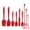 Red, variant on Unique Bargains 9Pcs Kitchen Spatula Set Heat-Resistant Cooking Utensils Colorful