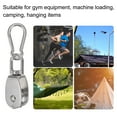 thumbnail image 6 of Set of 6 M25 Single Pulley Block with Spring Snap Hook, 304 Stainless Steel Pulley Wheel Loading 330lbs, 6 of 6