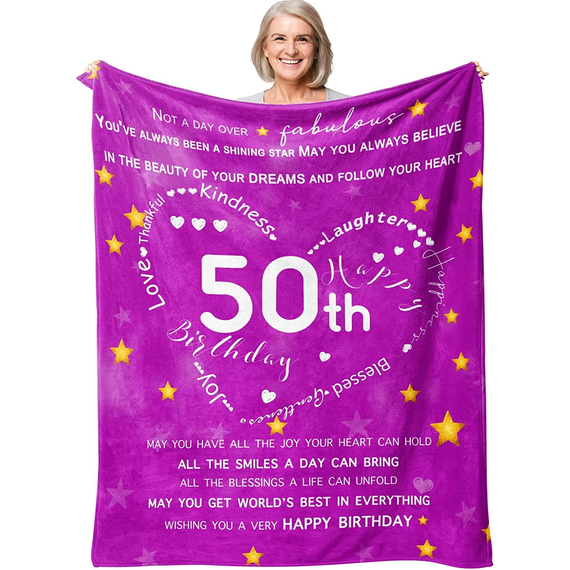 50th Birthday Gifts for Women 50th Birthday 50th Birthday Gifts 50th Birthday Gift Ideas 50th Birthday Gifts Ideas 50th Birthday Ideas Blanket 50 × 60