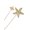Multicolor 2 Pcs, variant on Animal Fox Green Eyes Hat Pin Golden Tone Long Handle Stick Lapel Pins Pack Of 1