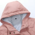 thumbnail image 5 of Fesfesfes Women Flannel Coat Winter Solid Color Thickened Plush Cotton Coat Cotton Jacket Warm Plush Coat, 5 of 7