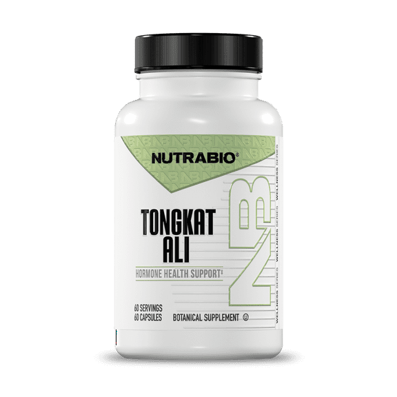 NutraBio Tongkat Ali LJ 100 - Natural Support for Muscle Mass, Strength, Performance - 200mg per Capsule, 60 Servings