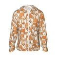 thumbnail image 1 of Fotbe Corgi Animal Veste de Protection Solaire UPF 50+ pour Hommes et Femmes avec Capuche et Poches Randonnée Performance Extérieure-3TG, 1 of 7