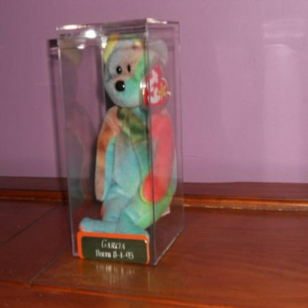 TY Beanie Baby - GARCIA the Ty-dyed Bear (4th Gen hang (Best Place To Sell Beanie Babies)