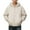 Beige, variant on Mens Winter Jacket with Hooded Windproof Hiking Jacket with Pocket Full-Zip Cozy Warm Mens Coat