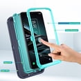 thumbnail image 4 of Compatible with iPhone Xs X 10 10s Phone Case Hybrid Rugged Shockproof Hard Protective Drop Proof Full Body Heavy Duty Mobile Cell Cover for iPhoneX iPhoneXs iPhone10 iSX 10x 10xs Xs Women Men Blue, 4 of 8