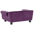 thumbnail image 3 of vidaXL Dog Sofa Burgundy 72x45x30 cm Plush, 3 of 5