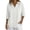 White, variant on Women's Elegant Casual V Neck Ruffled Long Sleeve Top Seven Quarter Sleeve Flowy Lightweight Blouse